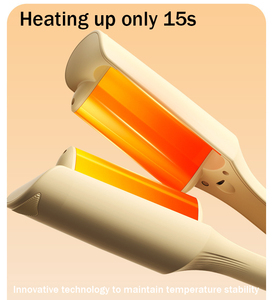 Chống-bỏng tóc crimper 2 Thùng ion lượn sóng tóc Curler cho phụ nữ 32mm uốn Cây Đũa phép crimper tóc sắt cho rộng sóng sâu - Product Image 3