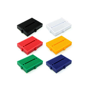 Mini-platine d'expérimentation SYB-170, carte de circuit imprimé perforée 35x47mm, couleur - Product Image 1