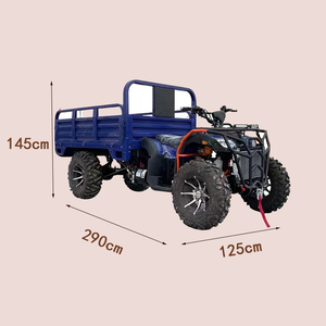Kart à pédales tout-terrain 4x4 à essence 350cc, 4 temps, vitesse maximale de 50 km/h, pour la montagne, la plage et l'agriculture - Product Image 6