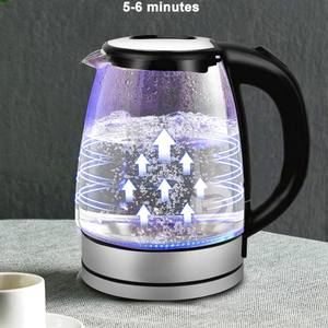 Bouilloire électrique à eau bouillante à grande vitesse 220V bouilloire à café et à thé bouilloire à eau chaude en borosilicate arrêt automatique 2L - Product Image 2