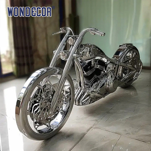 Kỳ quan nóng bán ngoài trời vuông lớn hiện đại xoắn hình học Vòng thép không gỉ điêu khắc - Product Image 5