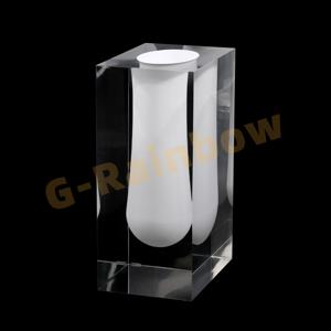 Haut de gamme acrylique Bel Air Scoop <span class=keywords><strong>Vase</strong></span> CNC usinage maison décoratif porte-fleurs Banquet affichage - Product Image 2