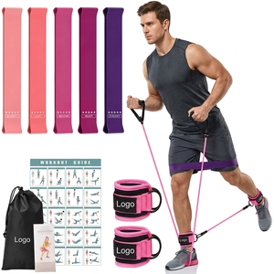 Bandas de Resistencia Ajustables para Cadera y Tobillo, de TPE/Látex, Multifuncionales, Antideslizantes, de Alta Elasticidad, para Ejercicio en Casa o Gimnasio - Product Image 1