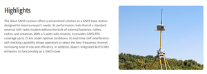 สถานีฐาน CHC IBase Professional Multi-Constellation GNSS (สำหรับ RTK) เครื่องรับส่งสัญญาณกำลังสูง 5W ระดับ IP67 1408 ช่องสัญญาณ ระยะ 5-8 กม. - Product Image 5