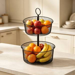 WIREKING Cesta de Alambre Metálico para Frutas, Organizador de Almacenamiento para Encimera de Cocina, para Frutas, Pan, Verduras, Hogar - Product Image 5