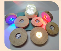 Interrupteur d'éclairage intelligent alimenté par USB lampe de nuit LED en bois lampe de Table de chevet pour chambre salon décor à la maison