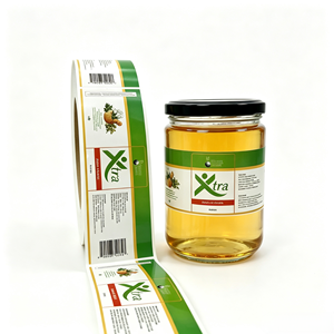 Etichette Adesive in Vinile Personalizzate con Erbe, Tipo Rotolo, Impermeabili, Logo del Marchio Privato, Adesivi per Bottiglie di Vetro e Vasetti di Miele e Tonico, Personalizzabili - Product Image 5
