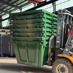 Bac à déchets en acier robuste de norme australienne 2m3-12m3, conteneur renforcé pour déchets, compatible <span class=keywords><strong>grue</strong></span> et chariot élévateur - Product Image 3