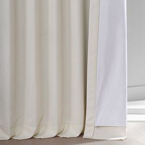 Rideaux plissés en tissu de lin ivoire extra longs et occultants, style S, pour hôtel, salon, chambre à coucher - Product Image 5