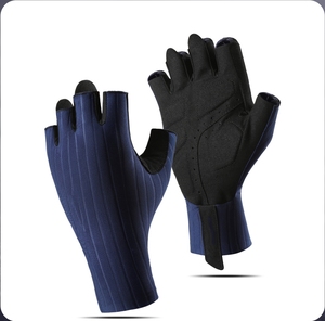 Gants de sport respirants en maille fine à <span class=keywords><strong>demi</strong></span>-doigts avec coussinets en gel pour écran tactile, pour <span class=keywords><strong>moto</strong></span>, vélo et cyclisme - Product Image 4
