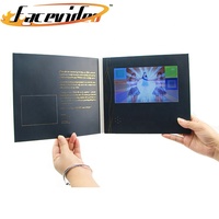 Carte d'invitation publicitaire en papier artisanal, carte de vœux professionnelle, écran lcd, vidéo, dépliant, bon marché