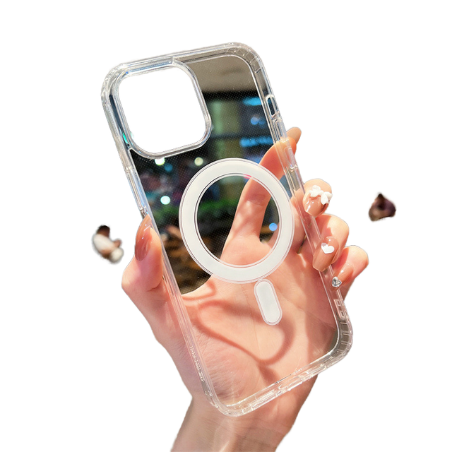 High Quality Acrylic Transparent Magnetic Phone Case for iPhone 16 17 Air Pro Max Wholesale Sports Design Clear Case