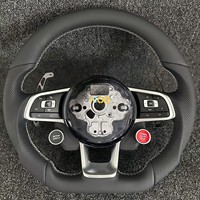 Volant en fibre de carbone forgé sur mesure avec palettes de changement de vitesse pour Volkswagen VW Golf 5 6 7 6R MK6 MK7 GTI Polo Passat CC