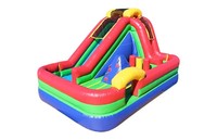 Pista de Obstáculos Inflable Multicapa Arcoíris Pequeña, Comercial, de PVC de Alta Resistencia, Equipo de Juego para Niños, Alquiler para Exteriores, Diversión y Brincos