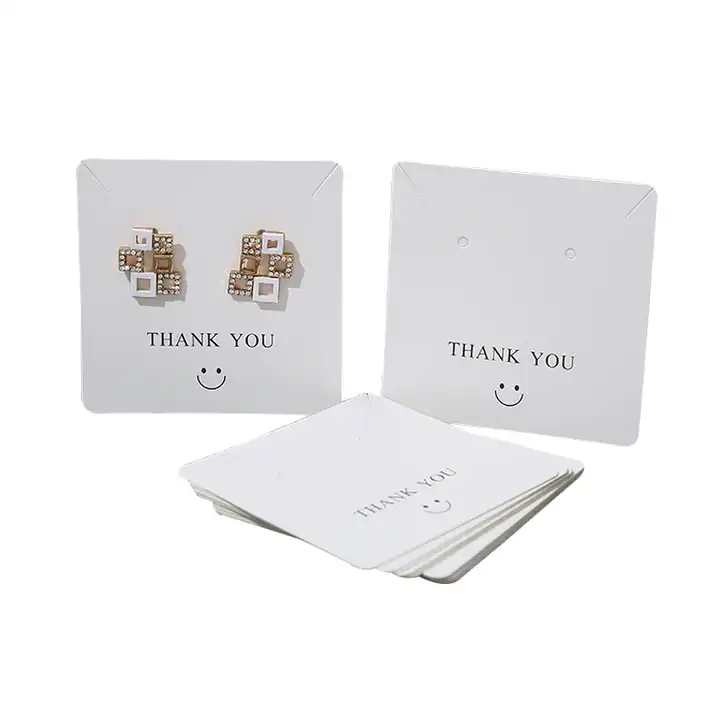 50pcs/Lot Earrings Necklaces Display Cards Ear Studs Kraft Paper Card For  Jewelry Packaging Gift Packaging Supplies Wholesale - AliExpress