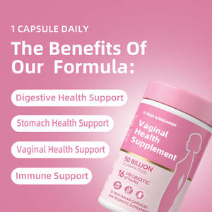 Suplemento DE SALUD vaginal de fábrica Soporte Digestión inmune Estómago Salud vaginal Cuidado de la salud de las mujeres Cápsulas de probióticos - Product Image 5