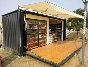 Để Bán Thép 20 Feet Nhỏ Thủy Lực Có Thể Gập Lại Container Cửa Hàng Cho Thị Trường Mua Sắm - Product Image 2