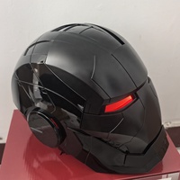 Casque de super-héros MK 5 portable noir mat pour cosplay – Vente chaude