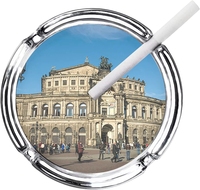 Cendrier décoratif moderne en céramique et porcelaine, motif animal rond, pour cigares, échantillon gratuit personnalisé, petits articles décoratifs