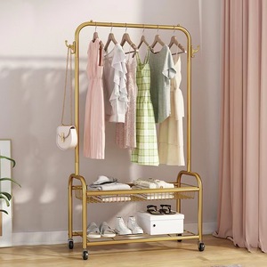 גבוהה באיכות עיצוב מתכת אחסון מתלה נעליים עם קולבים - Product Image 3