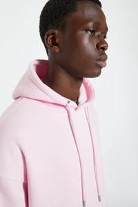 High Quality New Arrival New Design Custom Logo Wholesale <strong>Men's</strong> <strong>Pink</strong> Thick <strong>Hoodie</strong> - Product Image 4