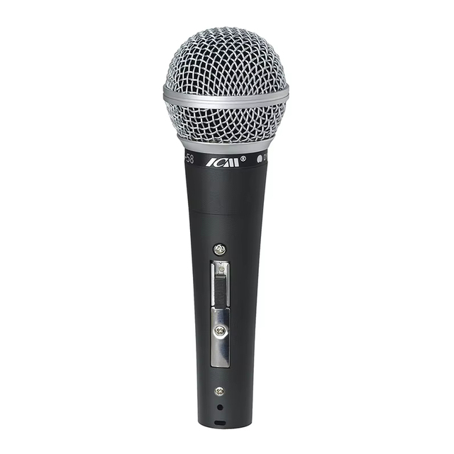 I-58 Professional Wired Dynamic Microphone Handheld Vocal Mic with On Off Switch for Karaoke Singing Stage Performance