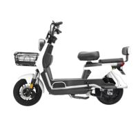 Sepeda Kota Listrik Digital Pintar 48V dengan Motor Hub Belakang 3-Kecepatan Konfigurasi Tinggi Rangka Baja Baterai Asam Timbal