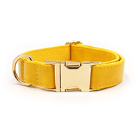 Collier de chien personnalisé pour petit, moyen et grand collier de chien en cuir PU boucle classique collier de chat pour animaux de compagnie