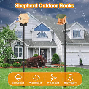 Регулируемая опора для птичьего домика JH-Mech, 80 дюймов, универсальная опора для кормушек для птиц, простая установка, опора для кормушек из углеродистой стали - Product Image 5