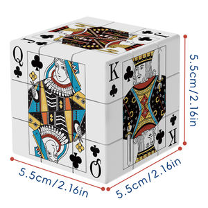 Produit tendance 2026, logo personnalisé, cube de poker, design, 5,6 cm, 2,2 pouces, <span class=keywords><strong>puzzle</strong></span> en plastique à vendre - Product Image 1