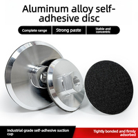 Disques de ponçage à eau en alliage d'aluminium avec support auto-adhésif, connecteur à ventouse, tête de meulage pour meuleuse d'angle