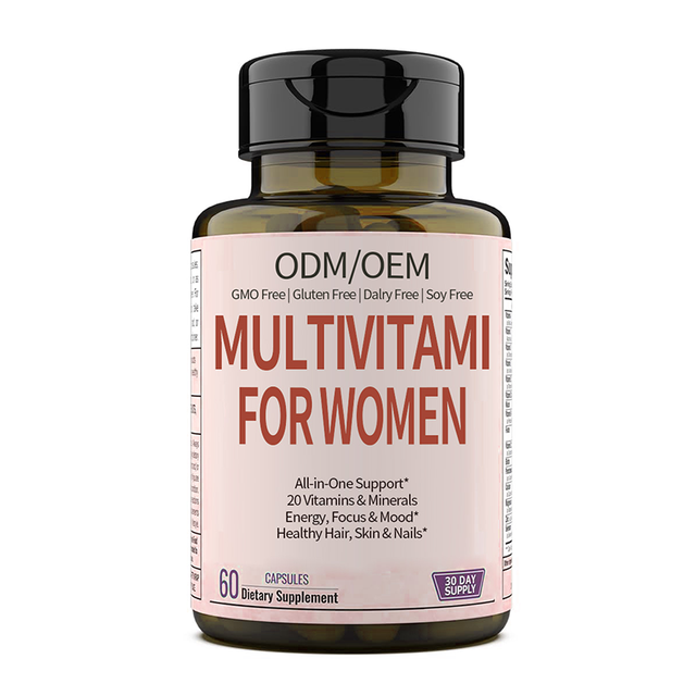 Women Multivitamins Odm Oem Vegan Women's Multivitamin Supplement Capsules Multivitamin for Women