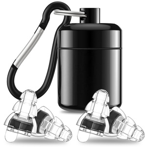 Bouchons d'oreilles en silicone haute fidélité 24 dB SNR avec rapport REACH |   2 paires de bouchons d'oreilles insonorisants réutilisables pour la vie nocturne et les <span class=keywords><strong>DJ</strong></span> - Product Image 4
