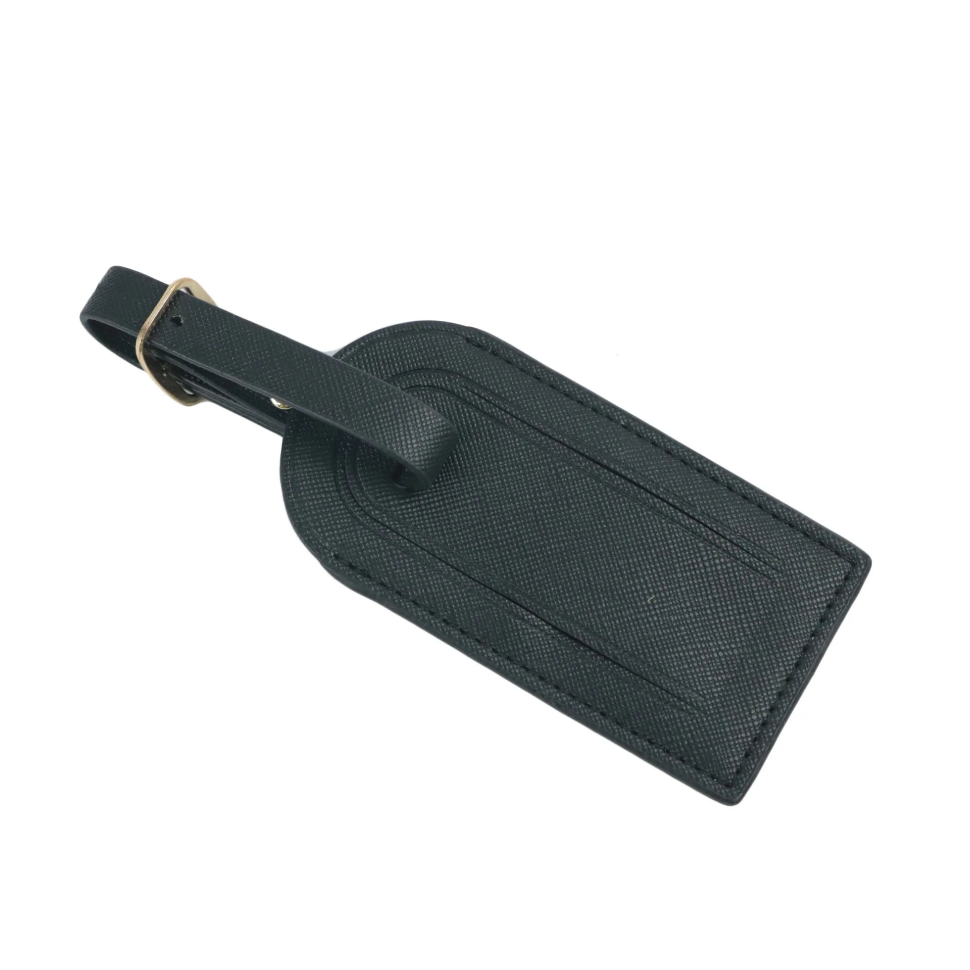 Étiquette de bagage noire