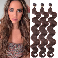 Coloré Corps Vague Cheveux Bundles 613 Piano Blonde Naturel Synthétique Extensions De Cheveux Ombre Épais Queue De Cheval Lâche Cheveux Profonds Tissage