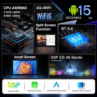 Nuevo Radio para Auto Android 15 de 11 Pulgadas con GPS, Navegación, Carplay, Reproductor de DVD, Pantalla Táctil 2K, Pantalla Dividida, DSP