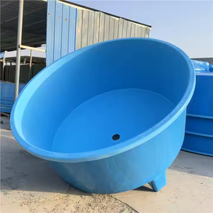 Bacino di incubazione di acquacoltura in plastica rinforzata con fibra di vetro bacino rotondo per laghetto per pesci produzione personalizzata
