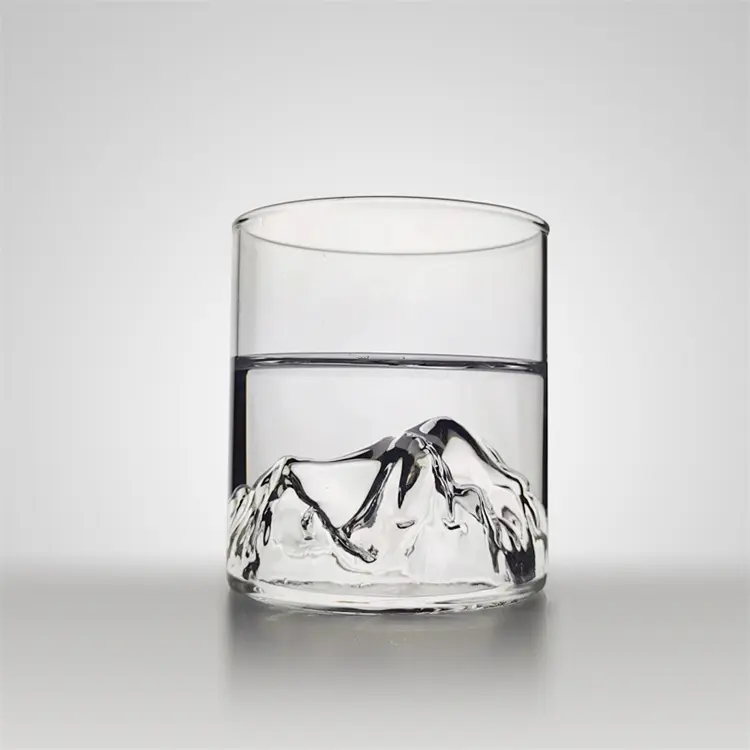 Creatieve Chinese Stijl 170Ml 300Ml Hoge Borosilicaat Uitzicht Berg Glas Ontwerp Beker