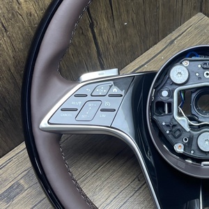 Volante de cuero para <span class=keywords><strong>Maybach</strong></span> para Benz S300 S320 S500 W222 W213 W223 W205 W204 S400 S450 S500 S350 Volante completo - Product Image 2
