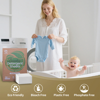 Feuilles de lessive super concentrées pour lave-linge, nettoyage en profondeur des vêtements avec parfum naturel frais