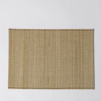 Set de table rectangulaire multifonctionnel en bambou vintage fait main, style zen asiatique, décoration de table à manger classique japonaise, tapis durables
