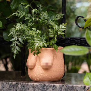 Design créatif décoration de balcon imitant des pots de plantes en béton humanoïde <span class=keywords><strong>sexy</strong></span> femme corps forme pot de fleur en ciment - Product Image 4