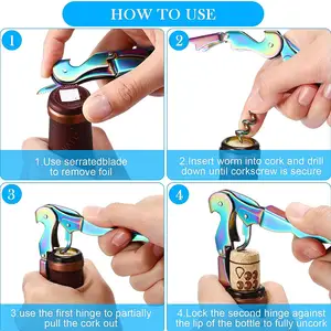 Mở rượu vang corkscrew tùy chỉnh Keychain bia mở chai rượu vang mở tùy chỉnh bồi bàn corkscrew