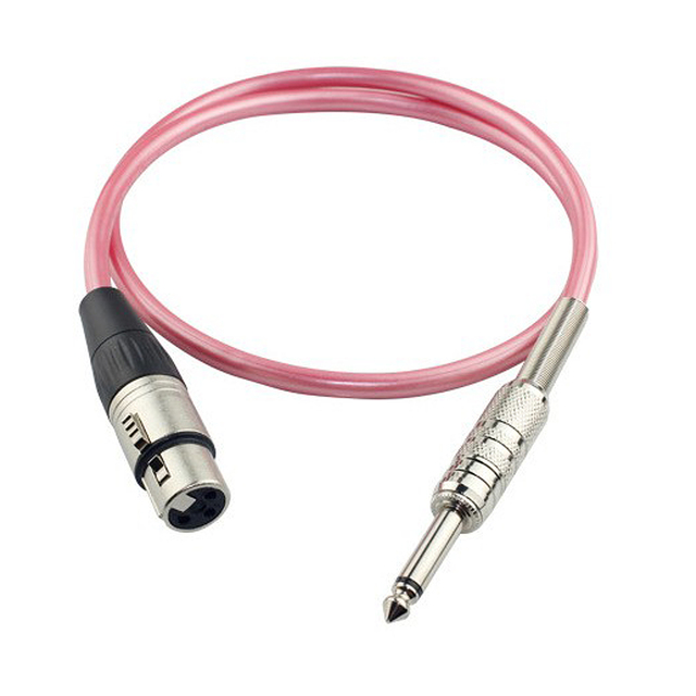 Xlr Connector Balanced Microphone Cable Mic 3Pin XLR Audio Cable Female to 1/4" 6.35mm Male Xlr Microphone Cable Nickel Plated