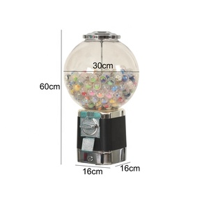Máquina expendedora de chicles de acrílico transparente con cajón, tipo globo, para dulces y gachapones - Product Image 6