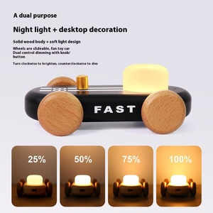 Creative RGB <strong>Night</strong> Light Handmade <strong>Log</strong> Cross Border LED Luminous Desktop Ornaments Modern Touch Control Gift for Children Bedroom - Product Image 5