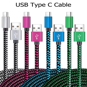 Hot Sale USB Type c Cable Nylon Braided USB C Cables Fast <strong>Charging</strong> Charger for <strong>Samsung</strong> Galaxy <strong>S9</strong>/S8 Note8/9 <strong>Plus</strong> C <strong>Cord</strong> - Product Image 2