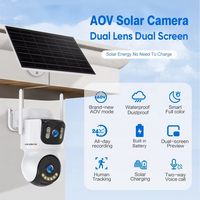 Caméra de sécurité solaire SZADP, extérieure, sans fil, 4G WiFi, alimentée par énergie solaire, 4K, IP66, étanche, vision nocturne, contrôle par application mobile