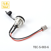 Kabel Daya Soket DC-099 Custom 1007V24Awg 300V dengan Penutup Debu PVC, Konektor 2Pin Pitch 2.0, dan Kabel Harness DC