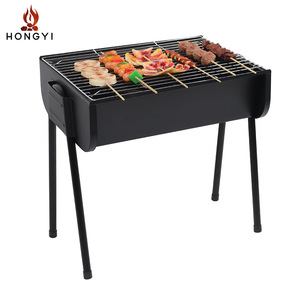 เตาบาร์บีคิวถ่าน HONGYI สำหรับ 3-5 คน ทำจากเหล็กกล้าคาร์บอน พกพาสะดวก ใช้สำหรับตั้งแคมป์กลางแจ้ง พร้อมตะแกรงย่างอเนกประสงค์ - Product Image 2